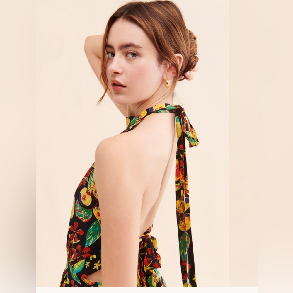 NWT Free people resortwear Beachy Coral Tides Romper. Sz XS.